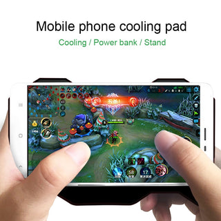 G1 Mobile Phone Cooling Pad Mute Gaming Cooler Radiator Fans With Ring Holder Stand Portable Rechargeable Power