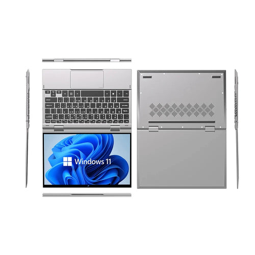 10.9 Inch Mini Laptop Intel N95 YOGA Touchscreens 16GB DDR5 2TB SSD HD Camera Backlit Keyboard 360° Fold Protable Tablet Laptop