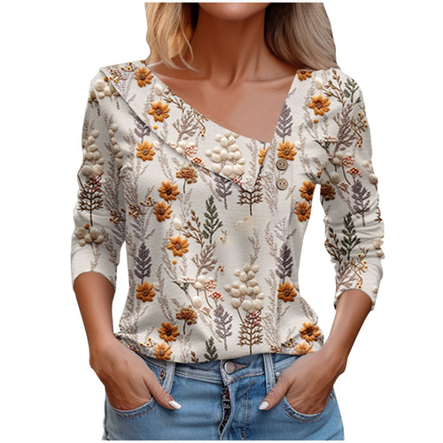 Long Sleeve Color Printed Shirt