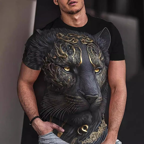 3D Digital Printing European And American Adult Men's T-shirt