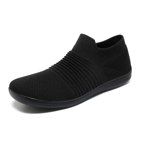 Men's Shoes Fly Woven Mesh Casual Lightweight Breathable One Pedal Thin Fitness Shoe