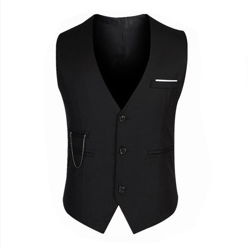 Men's Casual Suit Vest British Slim Waistcoat Vest