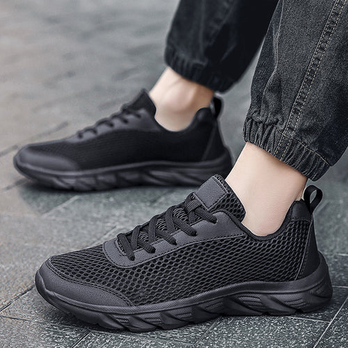 Couple Flying Woven Casual Sneaker Men's Mesh Running Shoes