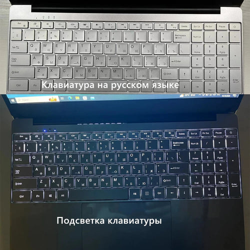 2024 Русская Клавиатура 15.6 Inch IPS DDR4 Ram 16GB RAM Intel 11th Celeron N5095 Laptop Windows 10 11 Pro Notebook Pc Portable