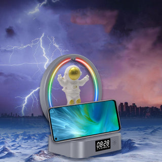 Magnetic Levitation Bluetooth Speaker Astronaut Home RGB Mini Radio TWS Sound Box Outdoor Wireless Subwoofer TF AUX USB