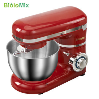 1200W 4L Stainless Steel Bowl 6-speed Kitchen Food Stand Mixer Cream Egg Whisk Blender Cake Dough Bread Mixer Maker Machine