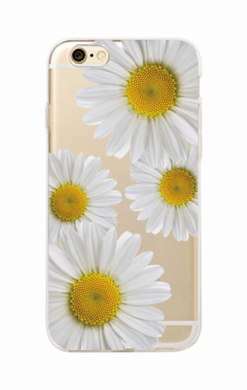 Cute Summer Daisy Sunflower Floral Flower Soft Clear Phone Case Fundas Coque For iPhone 7 7Plus 6 6S 8 8PLUS X XS Max SAMSUNG