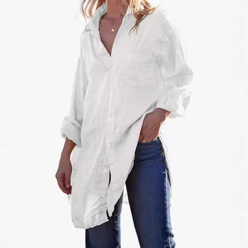 Long Shirt Loose Beach Bikini Cover Up Women Casual Beachwear