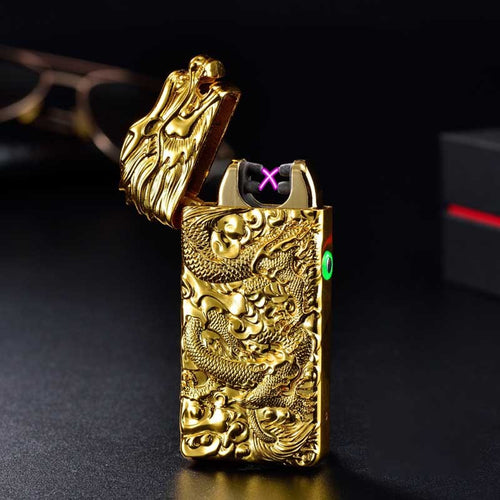 Rechargeable lighter creative metal windproof cigarette lighter