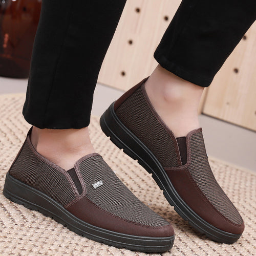 Men's Thin Shoes Slip-on Non-slip Elderly Dad Shoes Breathable Leisure