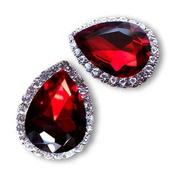 925 earrings retro drop-shaped crystal diamond earrings