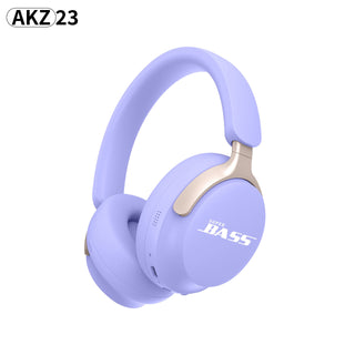 New wireless Bluetooth headset with macaron color AKZ-23 card insertion FM headset