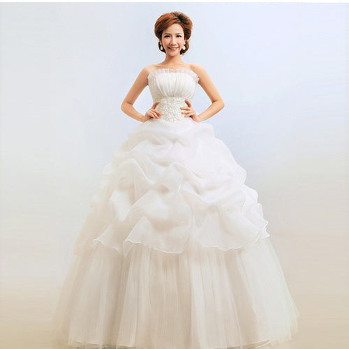 New Bustier Korean Princess Thin Wedding Dress