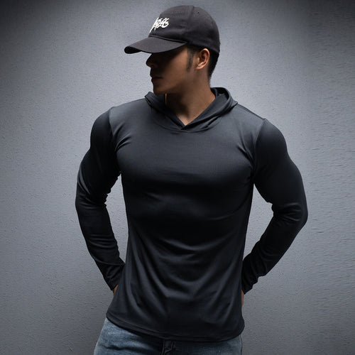 Men's Sports And Leisure Thin Hooded Long Sleeve Sweater