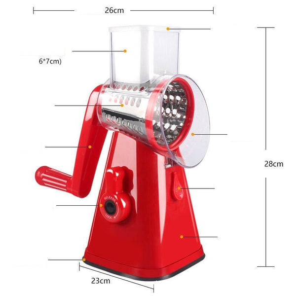 Multi-functional Vegetable Cutter Hand Drum Vegetable Cutter Slicer