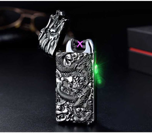 Rechargeable lighter creative metal windproof cigarette lighter