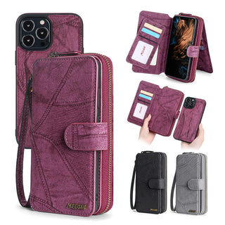 Suitable For iPhone 13 Phone Leather Case iPhone 12promax Multi Function Card Case 13mini Protective Cover