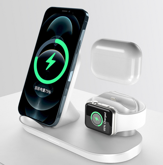 Wireless Charger 3 in1 Multifunctional Vertical Fit Apple Watch Earphones Wireless Fast Charging