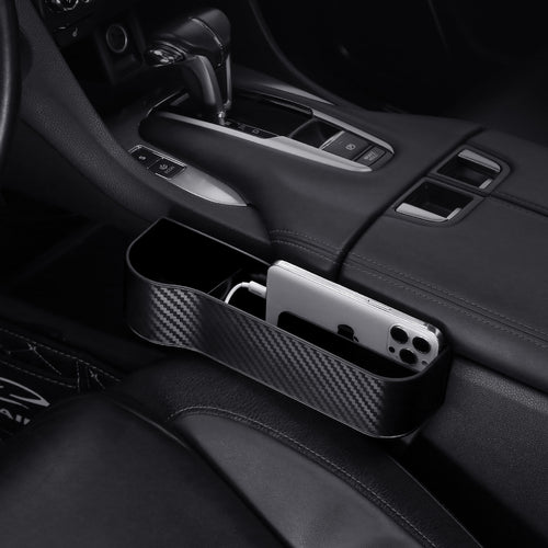 Car Organizer Seat Gap Storage Box PU Case Pocket Car Seat Side Slit For Wallet Phone Coins Cigarette Keys Cards Auto Universal