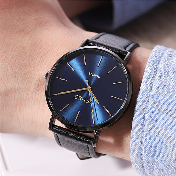 Men's Light Luxury Ultra-thin Belt Watch