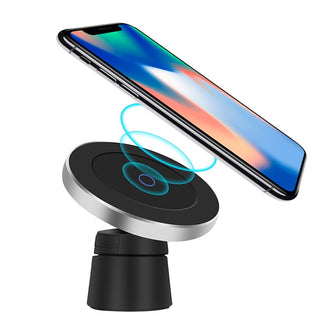 Qi Wireless Car Charger for iPhone Xs/XsMax/Xr/8plus Magnetic Phone Holder 10W Fast Car Wireless Charger for Samsung S9 S8 Note9