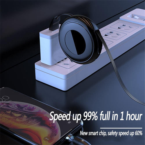 3 In 1 USB Cable Unilateral Expansion Magnetic USB Cable Magnetic Fast Charging With LED Indicator For Huawei Samsung Xiaomi