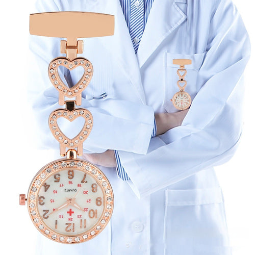 Roller Diamond Nurse's Watch Hanging Chest Watch Portable Pocket Watch Ladies