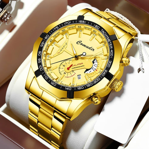 Automatic Movement Watch Men's Calendar Waterproof Luminous Non-mechanical Watch Large Dial