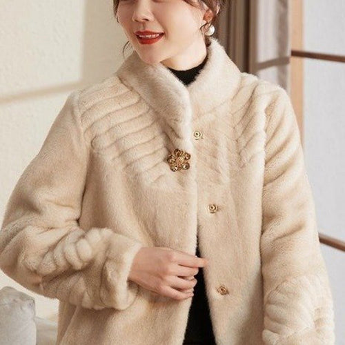 Temperamental Mother Winter Clothing Mink Velvet Coat