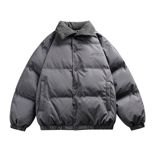 American Lapel Cotton-padded Coat Men's Trendy High Sense