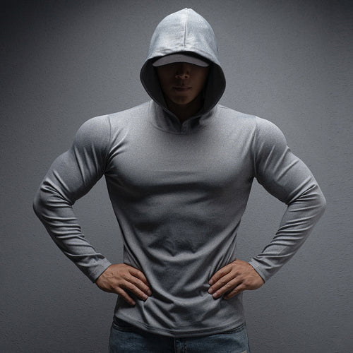 Men's Sports And Leisure Thin Hooded Long Sleeve Sweater