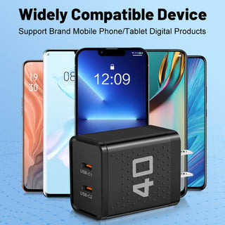 Charging Head Travel Charging Head Dual PD Fast Charging Phone Charger