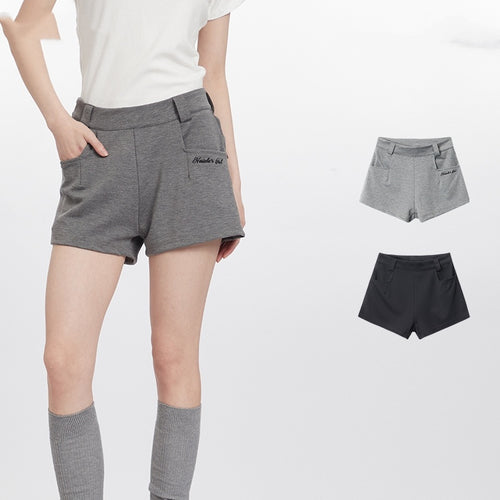 Simple Small Casual Hot Girl Straight Ultra Short Pants