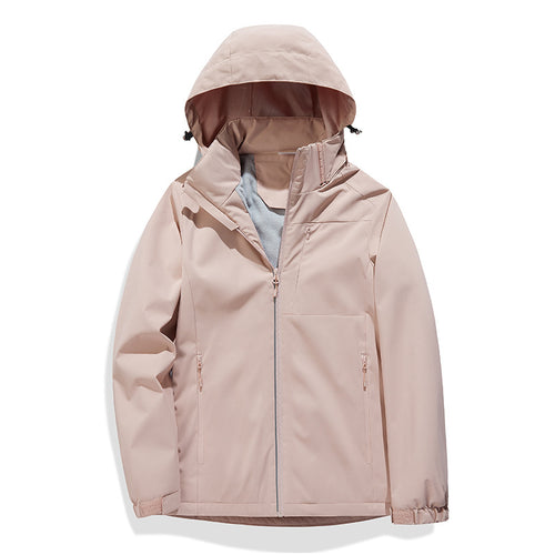 Single Layer Fleece-lined Shell Jacket Windproof Waterproof Antifouling