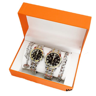 Couple Watch Suit Quartz Watch Man's And Woman's Watch Suit