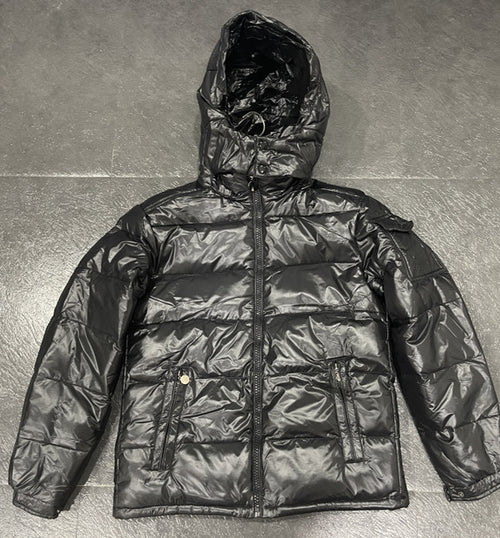 Men's Winter White Duck Down Jacket Split Cap Shiny Fashion Winter Clothing