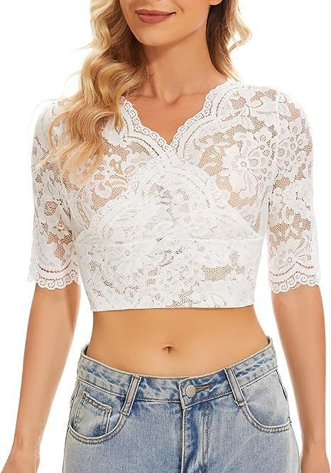 Popular Base Lace Small Shirt Top