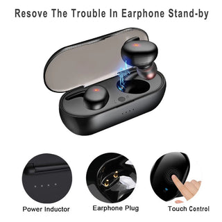 Y30 Bluetooth Headset 5.0 Touch TWS4 Binaural Stereo In-Ear True Wireless Headset With Charging Compartment