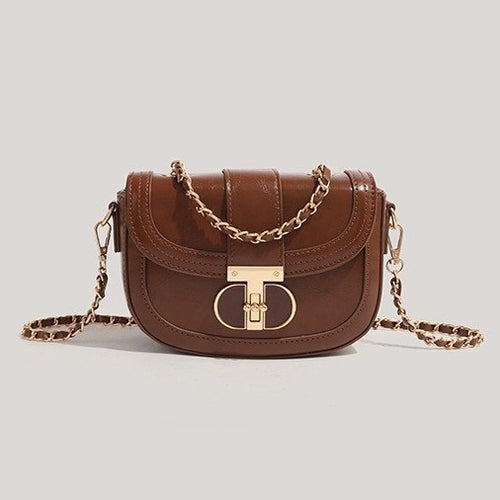 Saddle Crossbody Bag Chain All-match