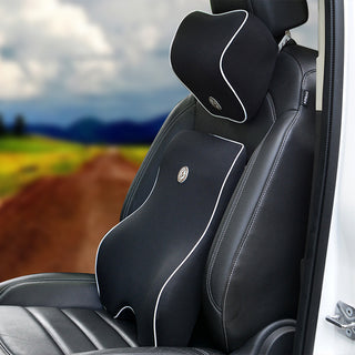 Car Memory Cotton Lumbar Suit Pillow Back Pad Waist Car Interior Seat Four Seasons Universal New Slow Rebound