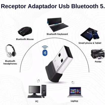 USB Bluetooth 5.0 Plug usb Transmissor de audio para Notebook Adaptador E Receptor