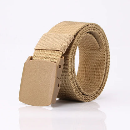 MYMC Belt for Men with Automatic Buckle Military Army Waistband for Casual Durable Belts Nylon Outdoor Tactical Canvas Belts Man