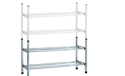 Shoemaker Metal 2 shelves organizer shoes extendable shoe rack