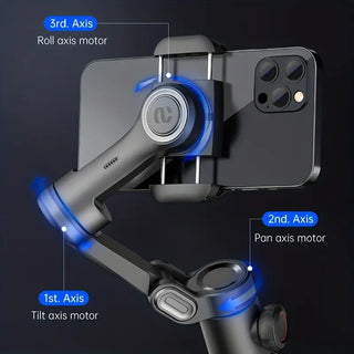 XE 3-Axis Handheld Gimbal Stabilizer Foldable Smartphone Cellphone Video Record Vlog PTZ Stabilizer For IPhone Xiaomi Sa