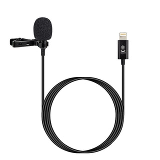 YC-LM10 II 1.5m Phone Audio Video Recording Lavalier Condenser Microphone for iPhone 11 X xr xs max 8 8plus 7 7plus 6plus / iPad