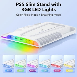 PS5 SLIM dedicated charging dock p5SLIM cooling base thin fan disc storage rack