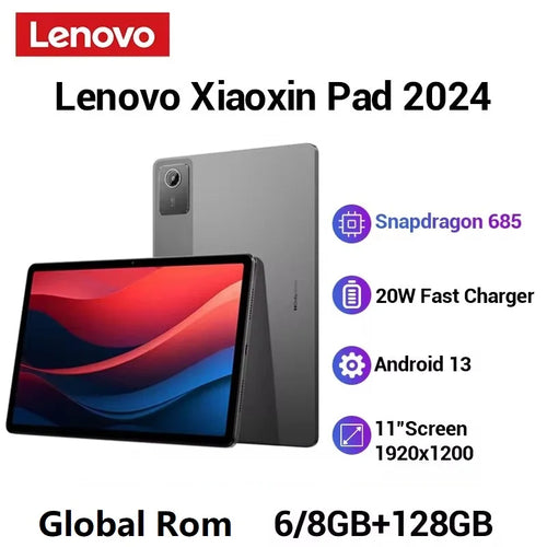 Global Firmware Lenovo Xiaoxin Pad 2024 Tablet 6GB 8GB 128GB 11