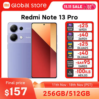 Global Version Xiaomi Redmi Note 13 Pro 4G Smartphone 256G /512GB ROM MTK Helio G99-Ultra 6.67