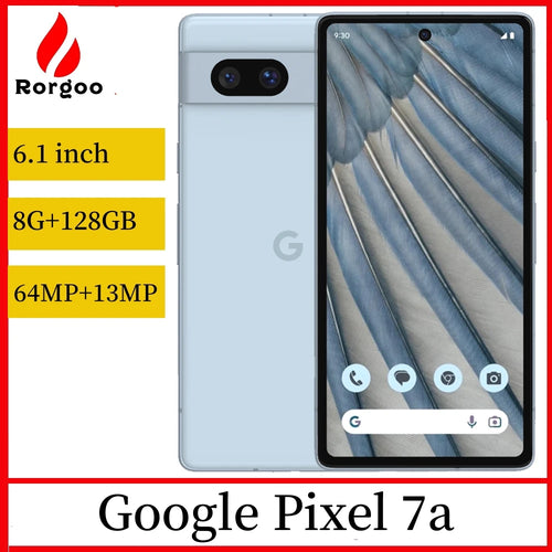 Google Pixel 7a Smartphone 5G Original 8GB RAM 128GB Mobile phone Google Tensor G2 6.1 inches 64 MP + 12 MP 4400 mAh Cellphone