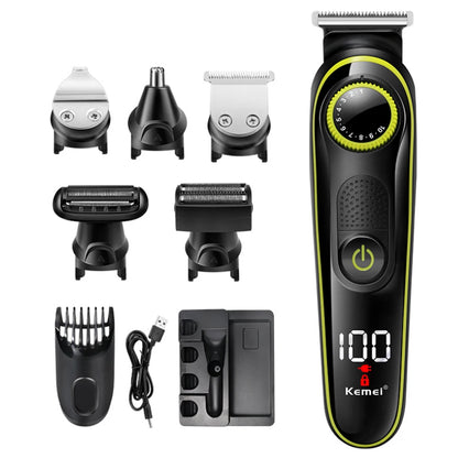 Kemei all in one hair trimmer for men electric beard hair clipper shave electric body groomer trimer for eyebrow nose ear face